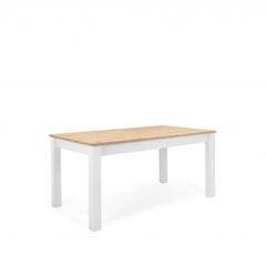 Раскладной обеденный стол Bergen, белый/дуб цена и информация | Кухонные и обеденные столы | pigu.lt