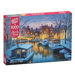 Dėlonė CherryPazzi Amsterdam at Night 1000 d. kaina ir informacija | Dėlionės (puzzle) | pigu.lt
