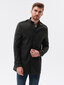 Vyriškas rudeninis paltas Ombre C269, juodas kaina ir informacija | Vyriški paltai  | pigu.lt