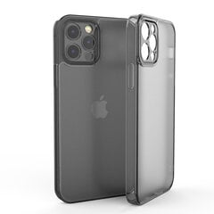 Dėklas telefonui Matte Black Nightfall (integrated tempered glass) Soundberry skirtas Apple iPhone 12 juodas kaina ir informacija | Telefono dėklai | pigu.lt