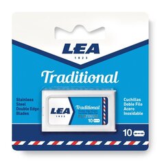 LEA TRADITIONAL PLATINUM DVIAŠMENIAI SKUTIMOSI PEILIUKAI, 10 VNT. цена и информация | Косметика и средства для бритья | pigu.lt