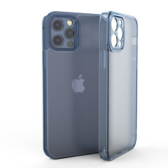 Dėklas telefonui Matte Blue Skyfall Glass case (integrated tempered glass) Soundberry skirtas Apple iPhone 13 Pro Max sinine kaina ir informacija | Telefono dėklai | pigu.lt