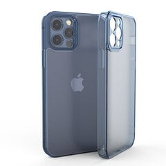 Dėklas telefonui Matte Blue Skyfall Glass case (integrated tempered glass) Soundberry skirtas Apple iPhone 12 Pro sinine kaina ir informacija | Telefono dėklai | pigu.lt