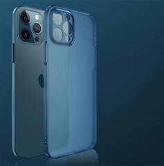 Dėklas telefonui Matte Blue Skyfall Glass case (integrated tempered glass) Soundberry skirtas Apple iPhone 12 Pro sinine kaina ir informacija | Telefono dėklai | pigu.lt