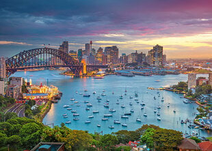 CherryPazzi dėlionė Sydney Skyline 1000 det. kaina ir informacija | Dėlionės (puzzle) | pigu.lt