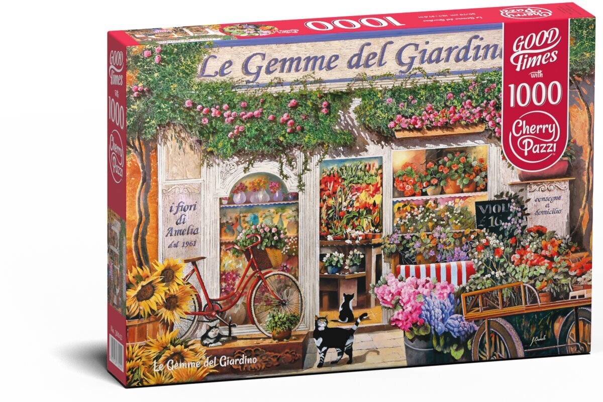 Dėlonė CherryPazzi Le Gemme del Giardino 1000 d. kaina ir informacija | Dėlionės (puzzle) | pigu.lt