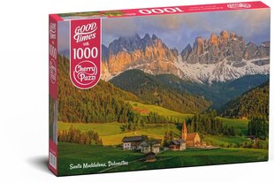 CherryPazzi dėlionė Santa Maddalena, Dolomites 1000 det. kaina ir informacija | Dėlionės (puzzle) | pigu.lt