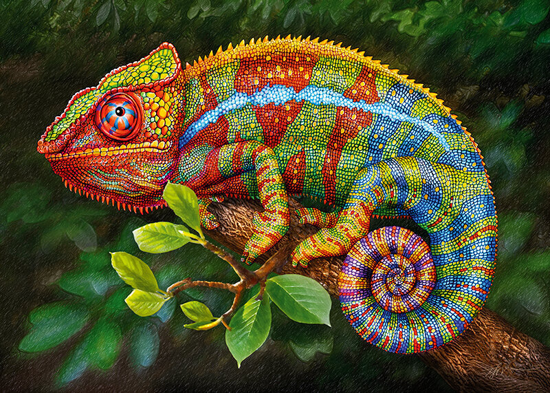 CherryPazzi dėlionė Chameleon 1000 det. kaina ir informacija | Dėlionės (puzzle) | pigu.lt