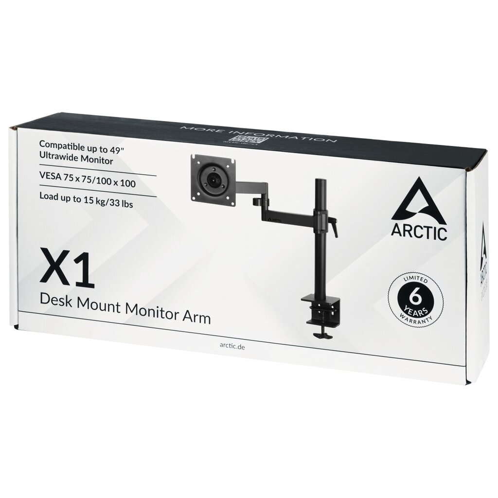 ARCTIC X1 43”/40” monitoriaus laikiklis kaina ir informacija | Monitorių laikikliai | pigu.lt
