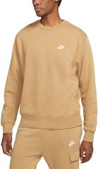 Мужской джемпер Nike Nsw Club Crw Bb Beige BV2662 258 BV2662 258/S цена и информация | Мужские толстовки | pigu.lt