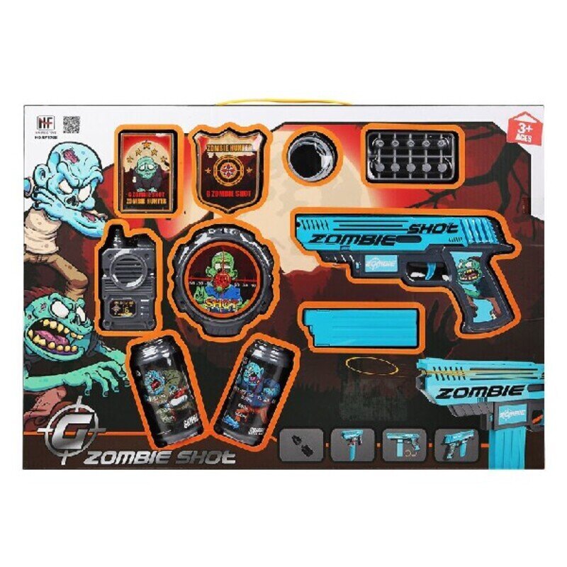 Minkštų strėlyčių šautuvas BigBuy Fun Playset Zombie Shot, 50 x 35 cm kaina ir informacija | Lauko žaidimai | pigu.lt