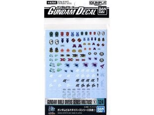 Priedai Bandai Gundam Decal No.124 Gundam Build Divers Series kaina ir informacija | Konstruktoriai ir kaladėlės | pigu.lt