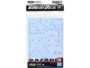 Priedai Bandai Gundam Decal No.126 Sazabi, 61990 kaina ir informacija | Konstruktoriai ir kaladėlės | pigu.lt