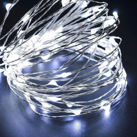 Kalėdinė LED girlianda su baterijomis, 20 lempučių kaina ir informacija | Girliandos | pigu.lt
