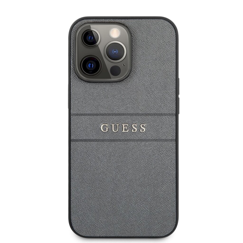 GUHCP13XPSASBGR Guess PU Leather Saffiano dėklas iPhone 13 Pro Max kaina ir informacija | Telefono dėklai | pigu.lt