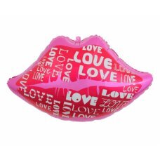 Folijinis balionas Lips Love, 62 x 38 cm цена и информация | Balionai | pigu.lt