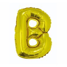 Folijos balionas raidė B, auksinis, 35 cm kaina ir informacija | Balionai | pigu.lt