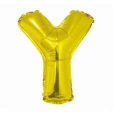 Воздушный шар буква Y, золотой, 35 см. цена и информация | Шарики | pigu.lt