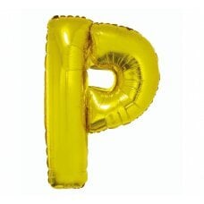 Воздушный шар буква P, золотой, 85 см цена и информация | Шарики | pigu.lt