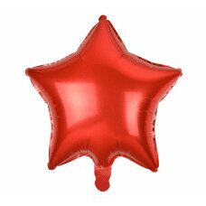 Folijinis balionas Star, raudonas, 48 ​​cm kaina ir informacija | Balionai | pigu.lt