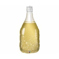 Folijos balionas 39 colių QL SHP auksinis šampano butelis kaina ir informacija | Balionai | pigu.lt