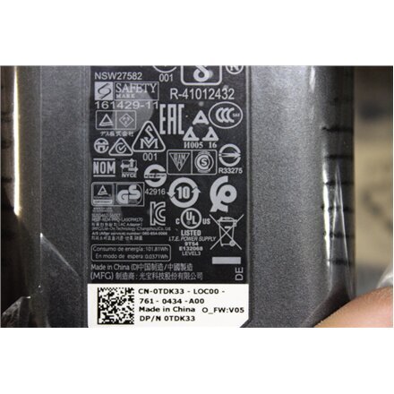 Dell AC Power Adapter 90W USB-C kaina ir informacija | Įkrovikliai nešiojamiems kompiuteriams | pigu.lt