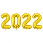 Balionų rinkinys 2022, auksinis, 4 vnt./35 cm