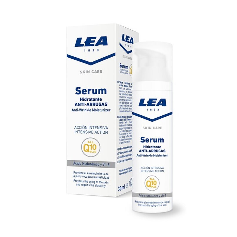 LEA veido serumas SKIN CARE ANTI-WRINKLE FACE SERUM Q10, 30 ml kaina ir informacija | Veido aliejai, serumai | pigu.lt