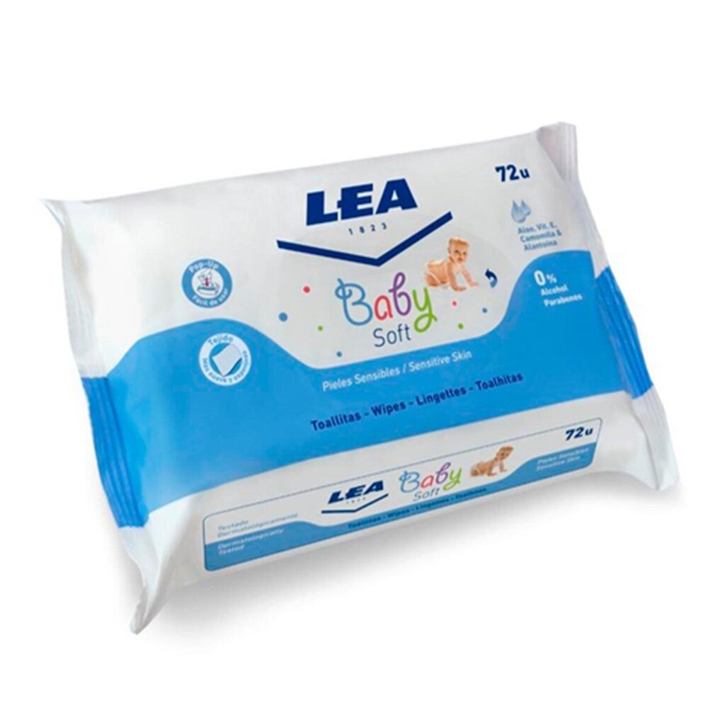 Drėgnos servetėlės kūdikiams Lea Soft & Care, 80 vnt. kaina ir informacija | Kosmetika vaikams ir mamoms | pigu.lt