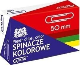 Скрепки цветные Grand R-50, 50 шт. цена и информация | Канцелярские товары | pigu.lt