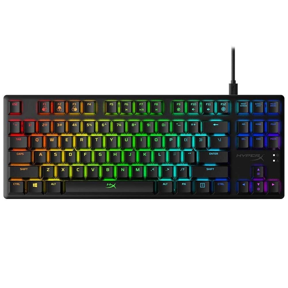 Проводная клавиатура Клавиатура HyperX Alloy Origins Core RGB, Red Switch,  US цена | pigu.lt