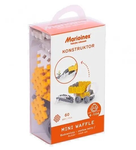 Konstruktorius Marioinex Mini Waffle Statybininkas, 60 det. цена и информация | Konstruktoriai ir kaladėlės | pigu.lt