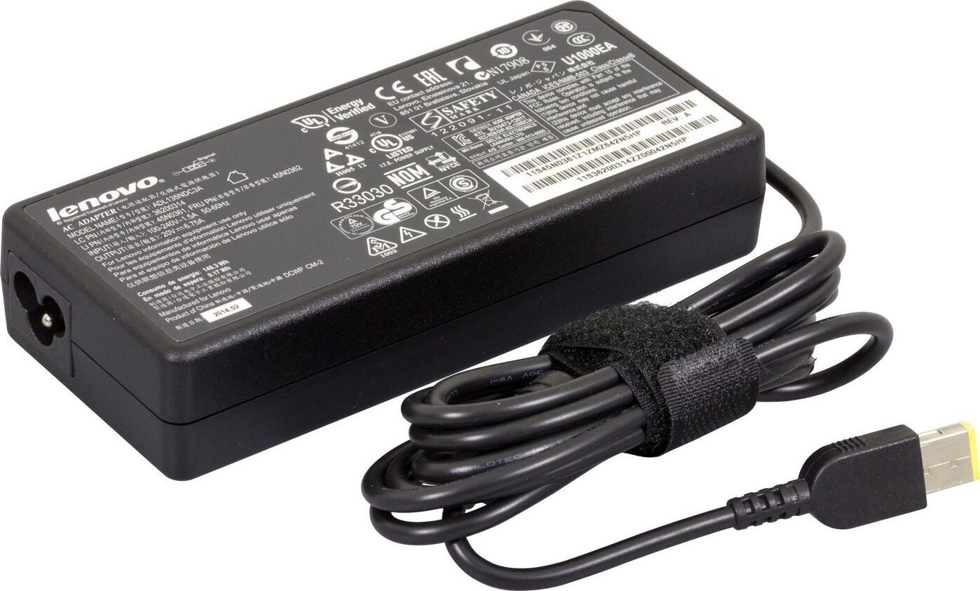 Lenovo 45N0554 100-240V, 20V, 135W цена и информация | Įkrovikliai nešiojamiems kompiuteriams | pigu.lt