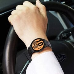 Tech-Protect Nylon Strap for Samsung Galaxy Watch 4|5|5 Pro|6|7|FE - Black цена и информация | Аксессуары для смарт-часов и браслетов | pigu.lt