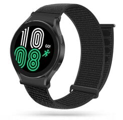 Tech-Protect Nylon Strap for Samsung Galaxy Watch 4|5|5 Pro|6|7|FE - Black kaina ir informacija | Išmaniųjų laikrodžių ir apyrankių priedai | pigu.lt