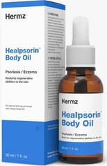 Atgaivinantis kūno aliejus Hermz Healpsorin Body Oil, 30 ml kaina ir informacija | Kūno kremai, losjonai | pigu.lt