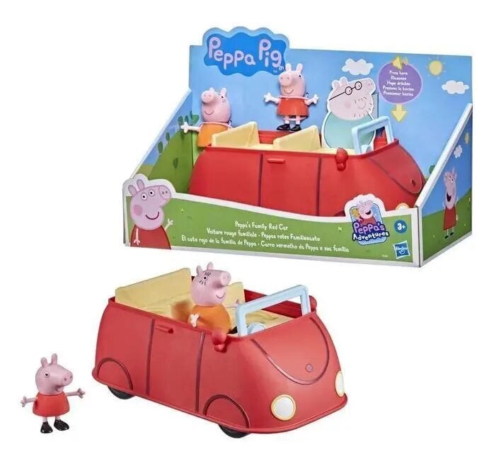 Žaislinis autobusas Hasbro Peppa Pig Family Red Car F2184 kaina ir informacija | Lavinamieji žaislai | pigu.lt