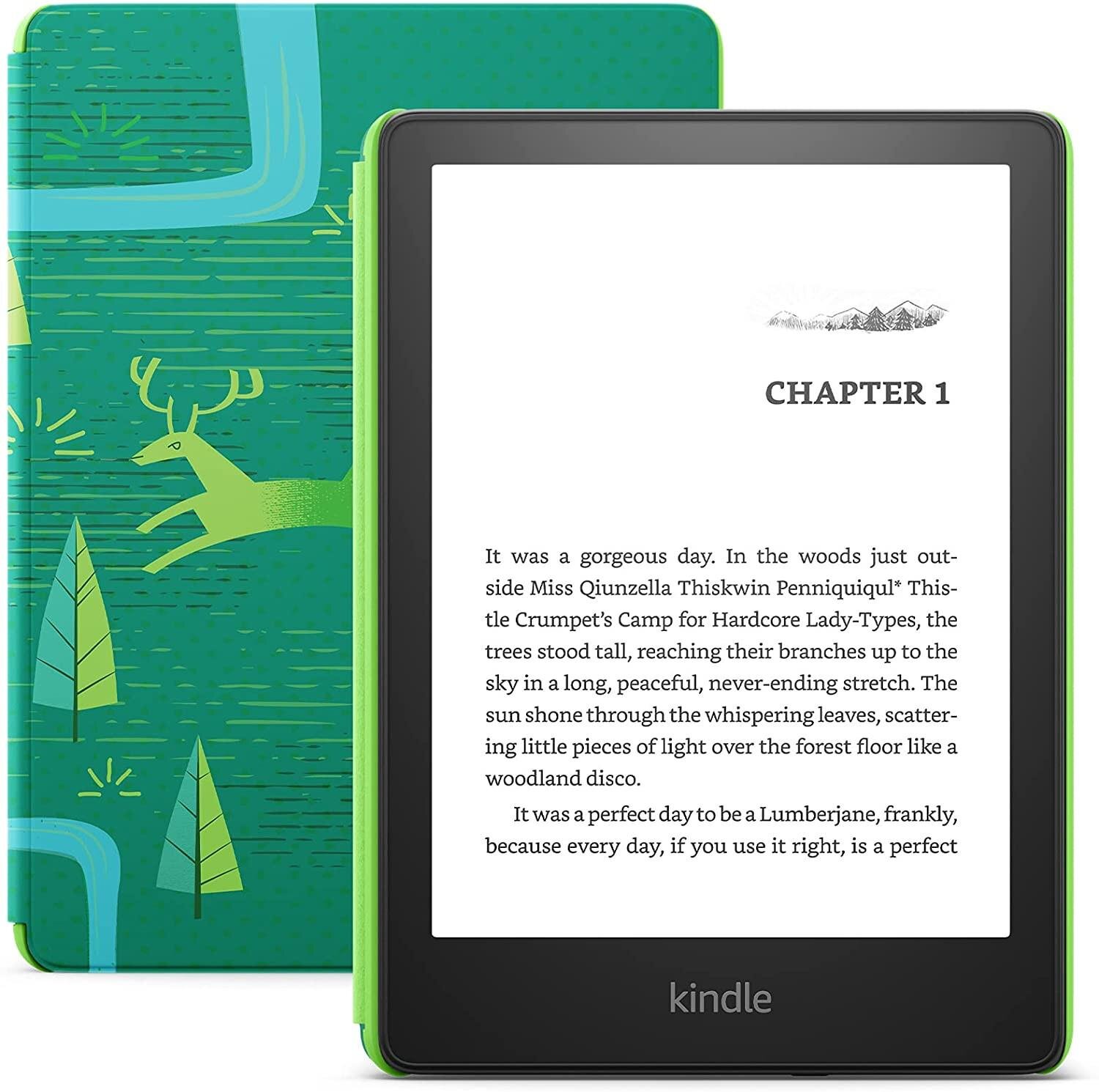 Amazon Kindle Paperwhite Kids 11th Generation (2021) 300 PPI, 6.8", 8GB, WiFi, Emerald Forest