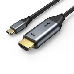 USB-C - HDMI, 4K, Ultra HD, 1.8 m, 2.0 ver. kaina ir informacija | Extra Digital Televizoriai ir jų priedai | pigu.lt