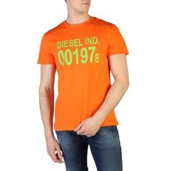 Marškinėliai vyrams Diesel, oranžiniai kaina ir informacija | Vyriški marškinėliai | pigu.lt