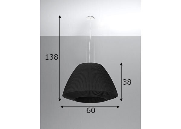 Sollux šviestuvas Bella 60, juodas цена и информация | Pakabinami šviestuvai | pigu.lt