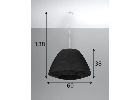 Sollux šviestuvas Bella 60, juodas kaina ir informacija | Pakabinami šviestuvai | pigu.lt