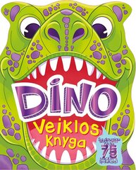 Dino veiklos knyga su lipdukais цена и информация | Книжки - раскраски | pigu.lt