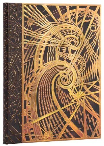 Užrašų knygelė PAPERBLANKS New York Deco The Chanin Spiral, 130x180 mm, linijomis kaina ir informacija | Sąsiuviniai ir popieriaus prekės | pigu.lt