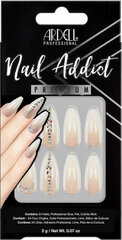 Dirbtiniai nagai Ardell Nail Addict Nude Light Crystal, 24 vnt kaina ir informacija | Manikiūro, pedikiūro priemonės | pigu.lt