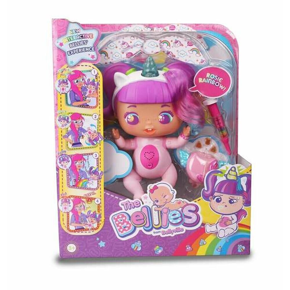 Kūdikio lėlė The Bellies Rosie Rainbow Famosa цена и информация | Žaislai mergaitėms | pigu.lt