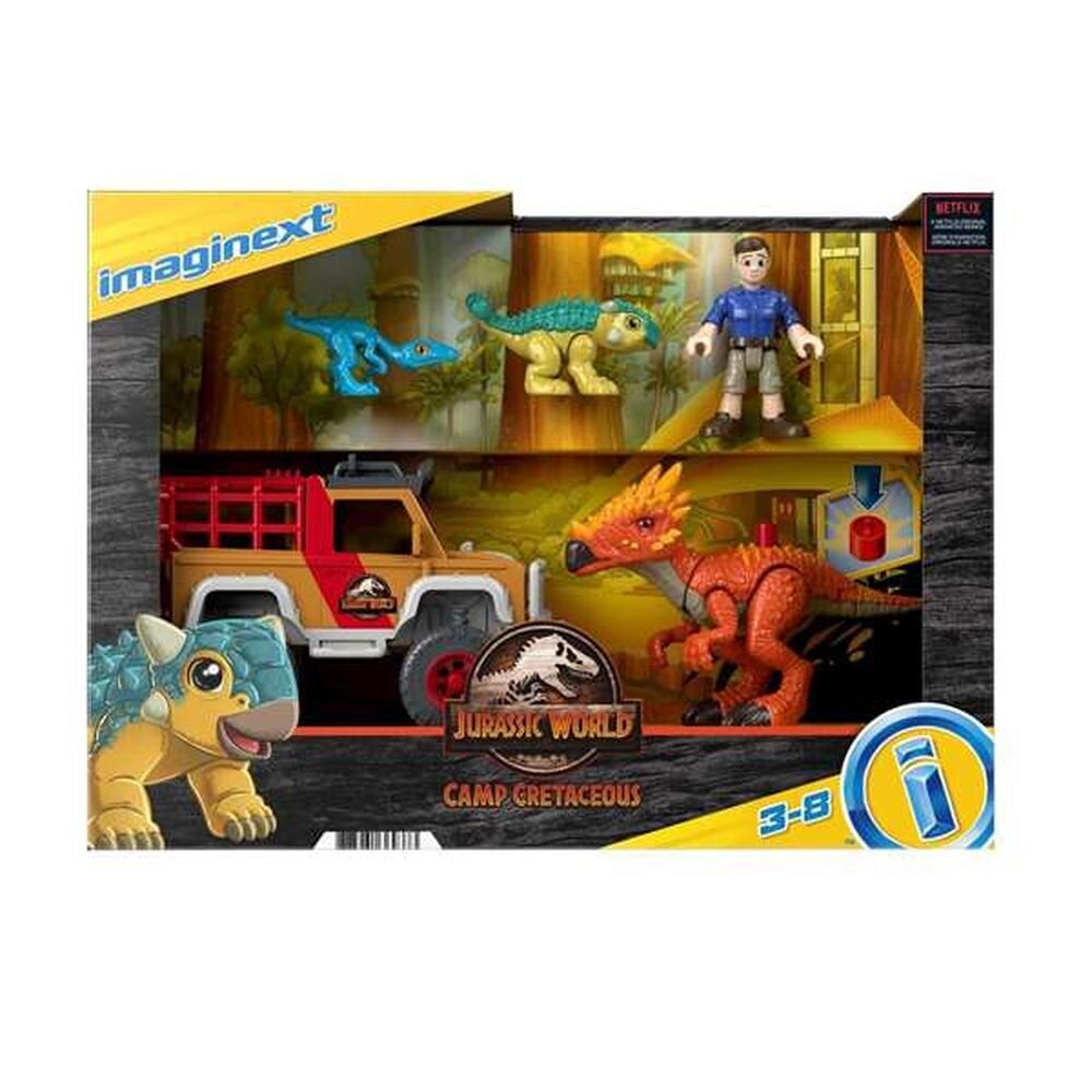 Žaidimų rinkinys Fisher Price Imaginext Jurassic World Camp Cretaceous kaina ir informacija | Žaislai berniukams | pigu.lt