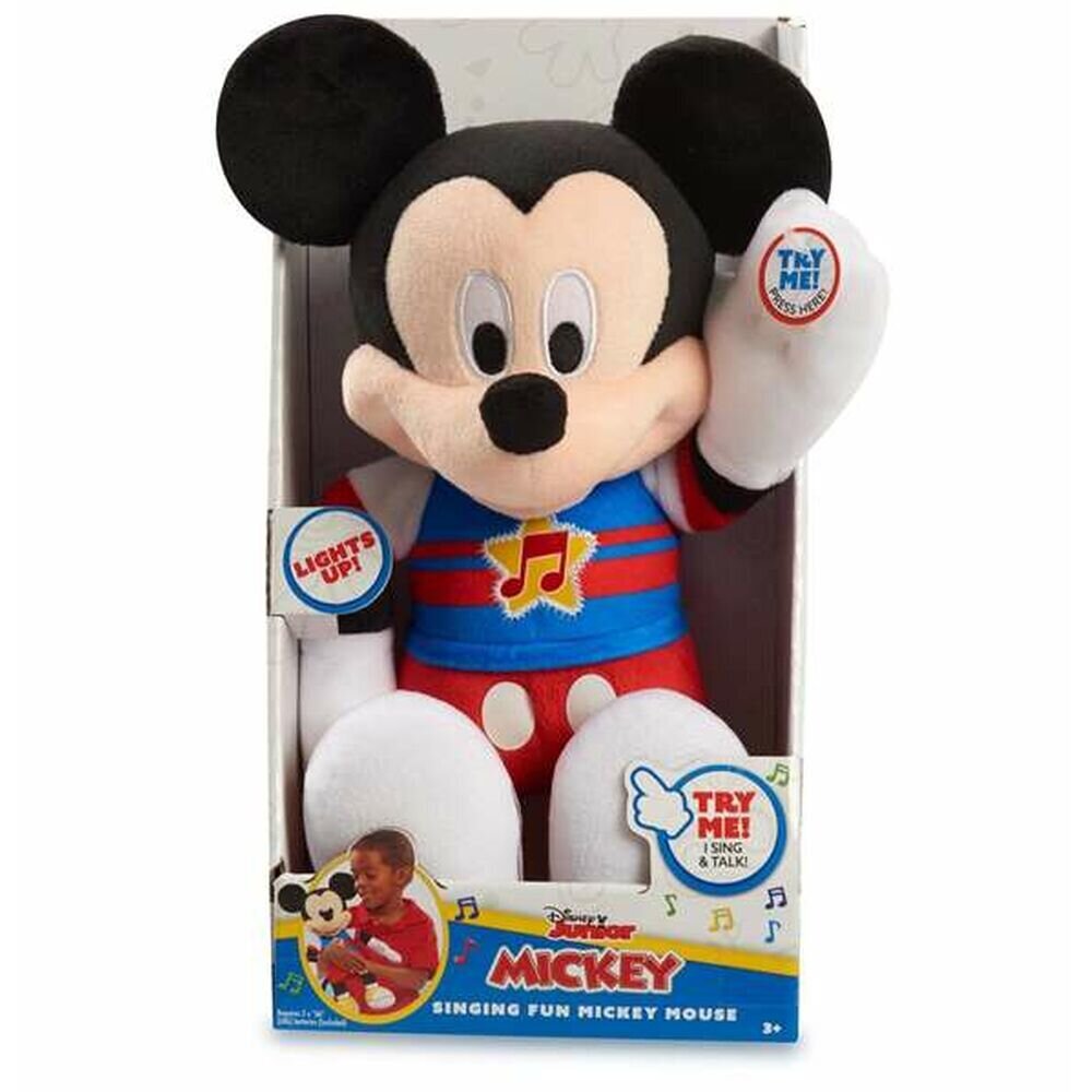 Muzikinis pliušinis žaislas Famosa Mickey Šviesa su garsu (33 cm) цена и информация | Minkšti (pliušiniai) žaislai | pigu.lt