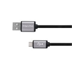 USB laidas – micro USB 0,2m Kruger &amp; Matz Basic kaina ir informacija | Kabeliai ir laidai | pigu.lt