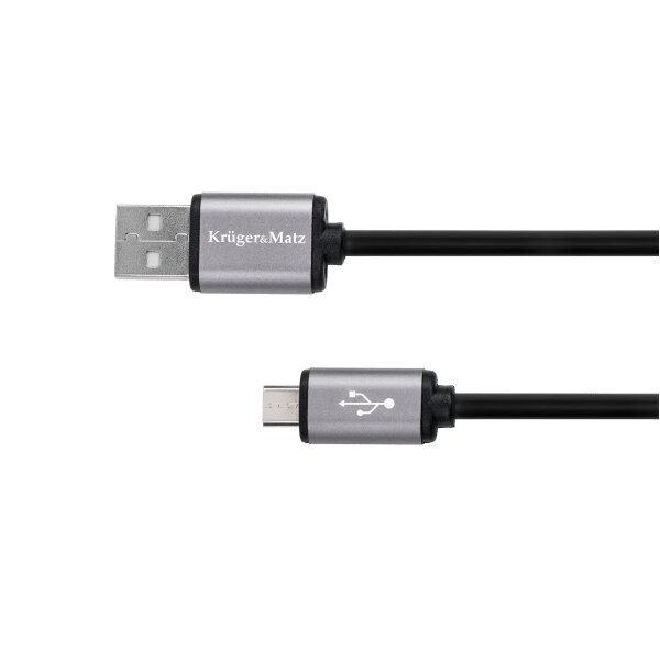 USB laidas – micro USB 0,2m Kruger &amp; Matz Basic kaina ir informacija | Kabeliai ir laidai | pigu.lt